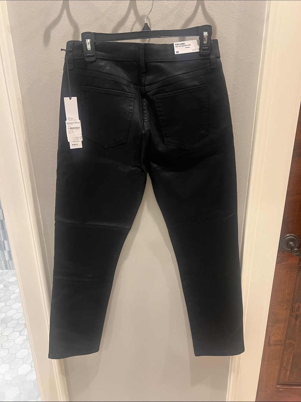 New Joes Jeans Black Skinny coated Jeans for Women – Stretch Slim Fit